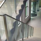愛(ài)邦辦公室不銹鋼扶手個(gè)性不銹鋼扶手透明玻璃